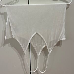 ZADIG & VOLTAIRE white 100% modal cotton racer back tank top Small